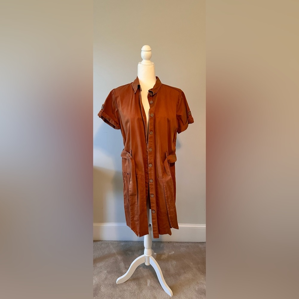 Burnt Orange Denim Dress | A.n.a